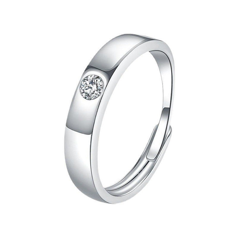 Wholesale recommend sterling silver couple ring a pair of closed ring